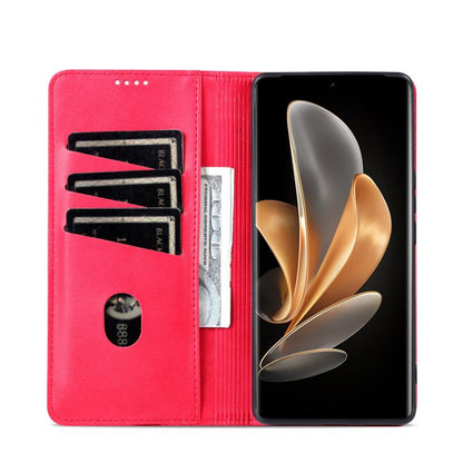 AZNS Magnetic Calf Texture Flip Leather Phone Case, For Samsung Galaxy S25 Edge 5G, For Samsung Galaxy S25 5G, For Samsung Galaxy S25+ 5G, For Samsung Galaxy S25 Ultra 5G