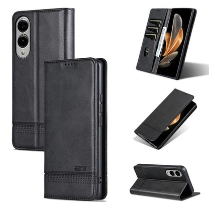 AZNS Magnetic Calf Texture Flip Leather Phone Case, For Samsung Galaxy S25 Edge 5G, For Samsung Galaxy S25 5G, For Samsung Galaxy S25+ 5G, For Samsung Galaxy S25 Ultra 5G