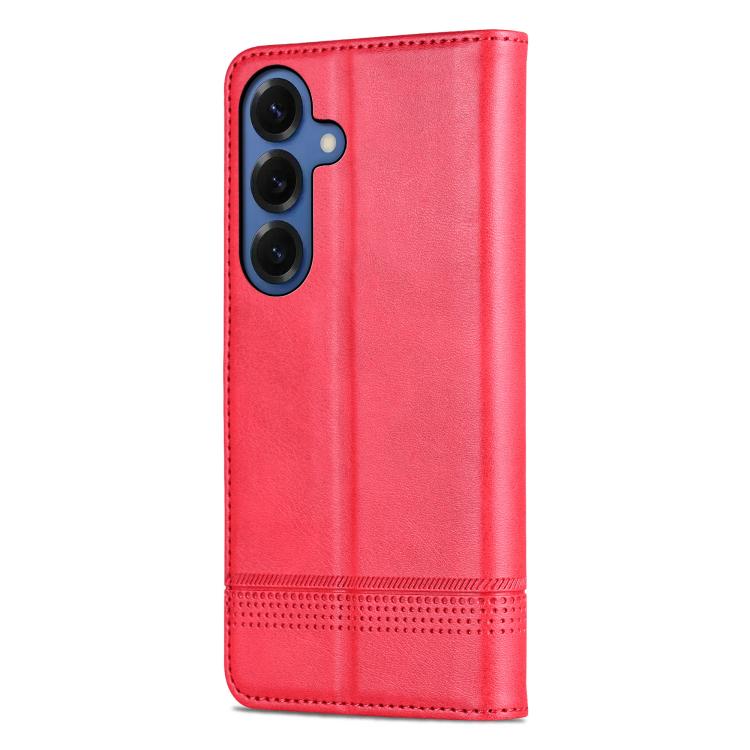 AZNS Magnetic Calf Texture Flip Leather Phone Case, For Samsung Galaxy S26+ 5G, For Samsung Galaxy S26 Ultra 5G, For Samsung Galaxy S26 5G, For Samsung Galaxy S25 FE 5G
