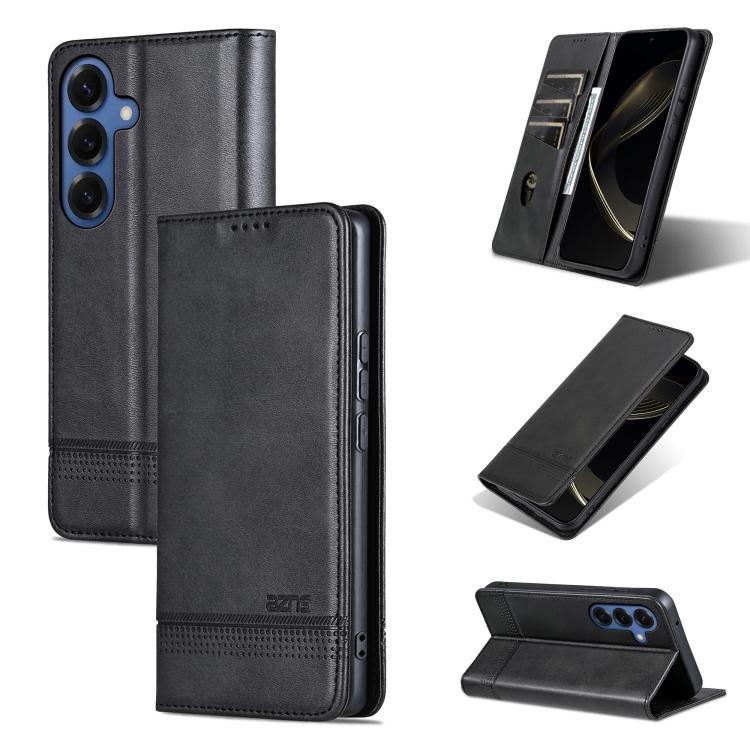 AZNS Magnetic Calf Texture Flip Leather Phone Case, For Galaxy S26 FE 5G, For Samsung Galaxy S26+ 5G, For Samsung Galaxy S26 Ultra 5G, For Samsung Galaxy S26 5G