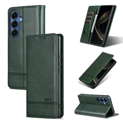 AZNS Magnetic Calf Texture Flip Leather Phone Case, For Samsung Galaxy S26+ 5G, For Samsung Galaxy S26 Ultra 5G, For Samsung Galaxy S26 5G, For Samsung Galaxy S25 FE 5G