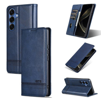 AZNS Magnetic Calf Texture Flip Leather Phone Case, For Galaxy S26 FE 5G, For Samsung Galaxy S26+ 5G, For Samsung Galaxy S26 Ultra 5G, For Samsung Galaxy S26 5G