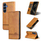 AZNS Magnetic Calf Texture Flip Leather Phone Case, For Galaxy S26 FE 5G, For Samsung Galaxy S26+ 5G, For Samsung Galaxy S26 Ultra 5G, For Samsung Galaxy S26 5G