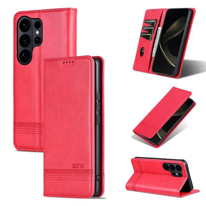 AZNS Magnetic Calf Texture Flip Leather Phone Case, For Samsung Galaxy S26+ 5G, For Samsung Galaxy S26 Ultra 5G, For Samsung Galaxy S26 5G, For Samsung Galaxy S25 FE 5G