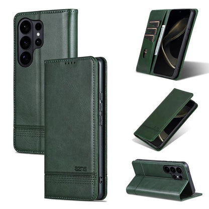 AZNS Magnetic Calf Texture Flip Leather Phone Case, For Samsung Galaxy S26+ 5G, For Samsung Galaxy S26 Ultra 5G, For Samsung Galaxy S26 5G, For Samsung Galaxy S25 FE 5G