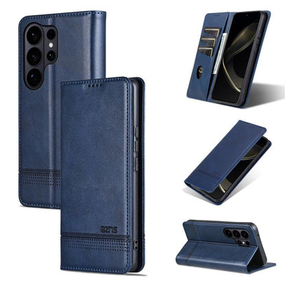 AZNS Magnetic Calf Texture Flip Leather Phone Case, For Samsung Galaxy S26+ 5G, For Samsung Galaxy S26 Ultra 5G, For Samsung Galaxy S26 5G, For Samsung Galaxy S25 FE 5G