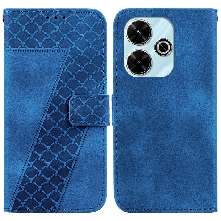 Seven-shaped Embossed Leather Phone Case