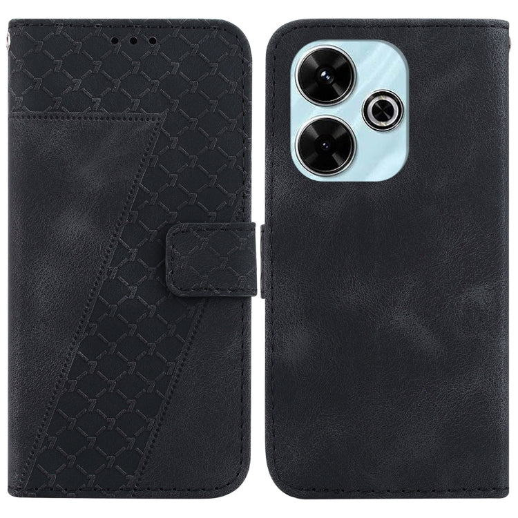 Seven-shaped Embossed Leather Phone Case