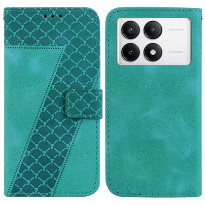 Seven-shaped Embossed Leather Phone Case