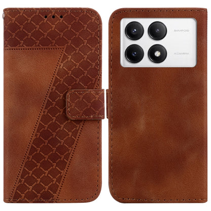 Seven-shaped Embossed Leather Phone Case