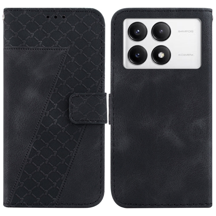 Seven-shaped Embossed Leather Phone Case