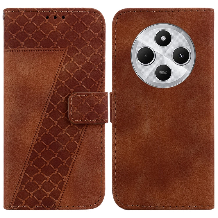 Seven-shaped Embossed Leather Phone Case