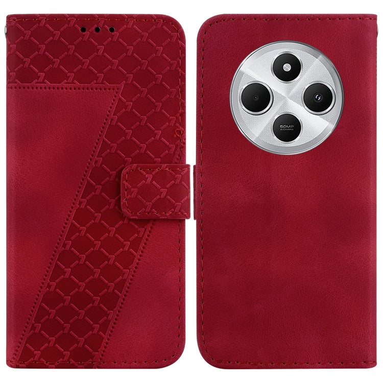 Seven-shaped Embossed Leather Phone Case