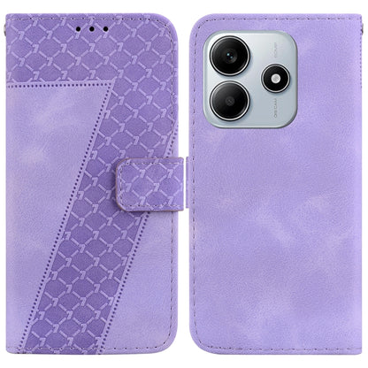 Seven-shaped Embossed Leather Phone Case