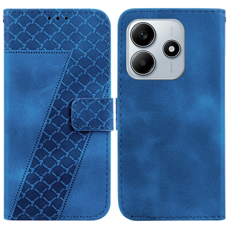 Seven-shaped Embossed Leather Phone Case