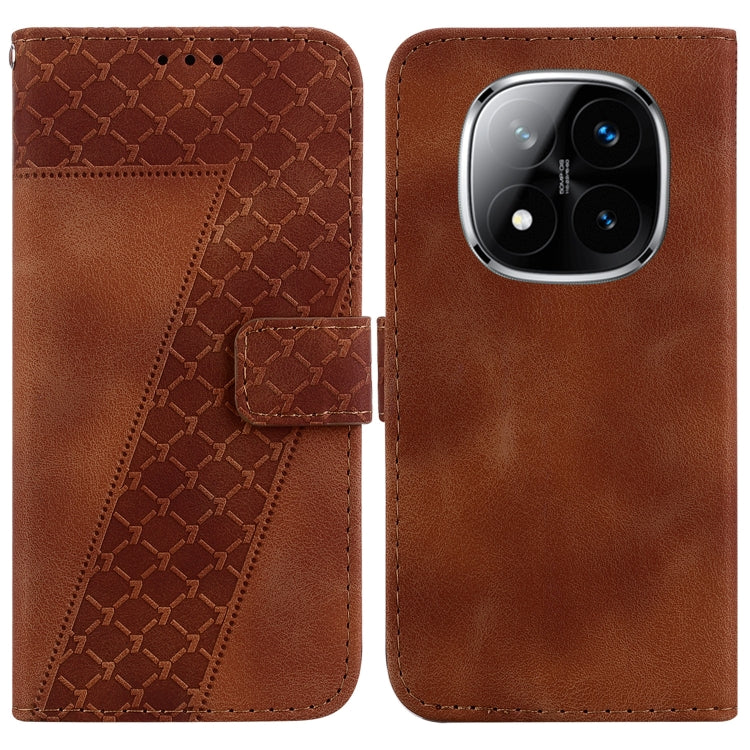 Seven-shaped Embossed Leather Phone Case