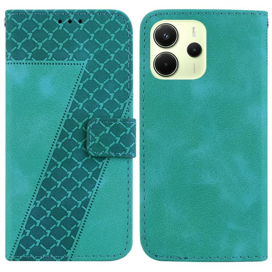Seven-shaped Embossed Leather Phone Case