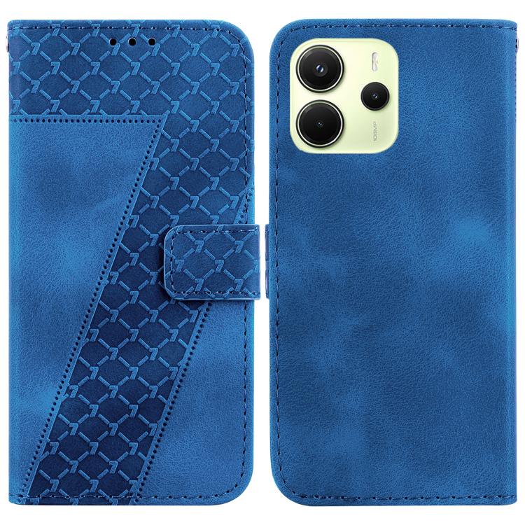 Seven-shaped Embossed Leather Phone Case