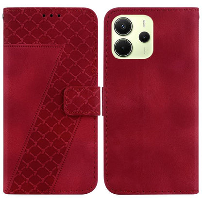Seven-shaped Embossed Leather Phone Case