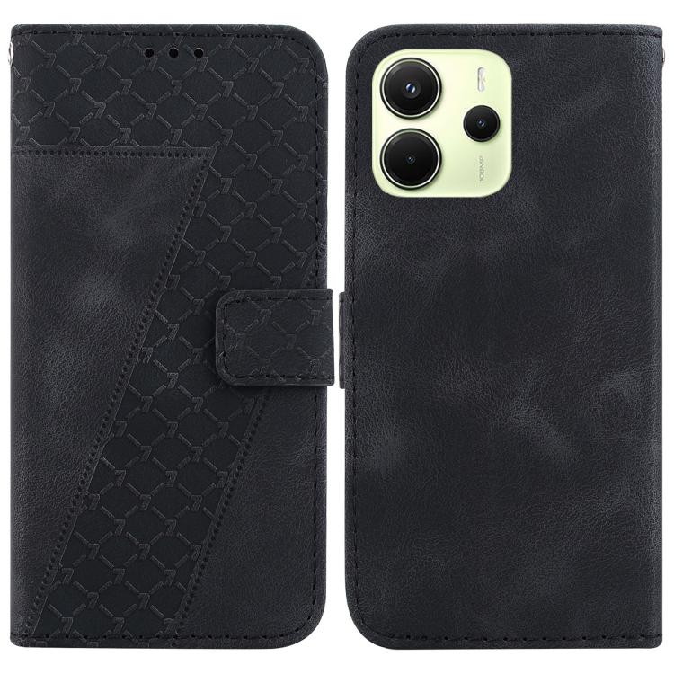 Seven-shaped Embossed Leather Phone Case