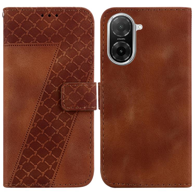 Seven-shaped Embossed Leather Phone Case