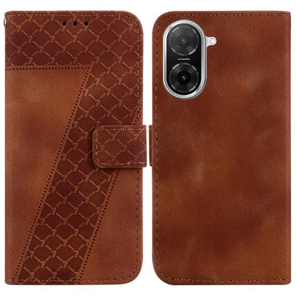 Seven-shaped Embossed Leather Phone Case