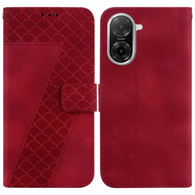 Seven-shaped Embossed Leather Phone Case