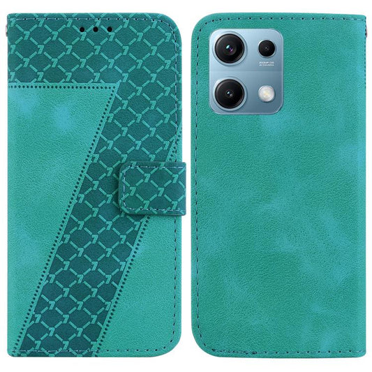 Seven-shaped Embossed Leather Phone Case, For Redmi Note 14S 4G, For Redmi K80 / K80 Pro, For Redmi Note 14 4G 164.84mm, For Redmi Turbo 4 / Xiaomi Poco X7 Pro