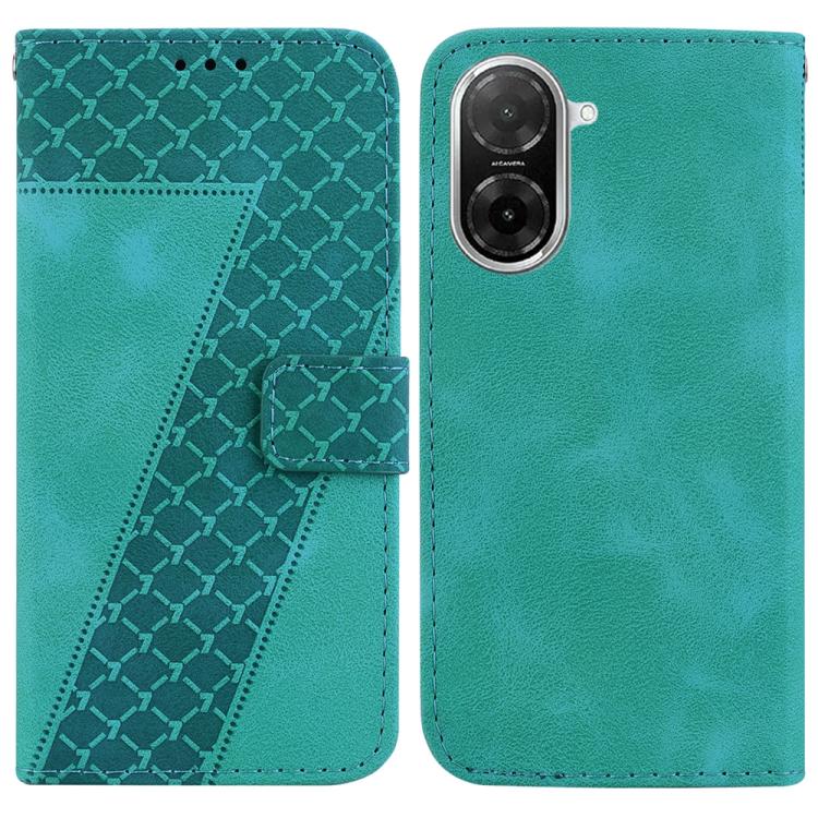 Seven-shaped Embossed Leather Phone Case