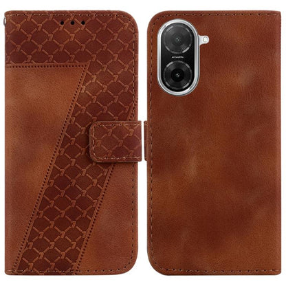 Seven-shaped Embossed Leather Phone Case