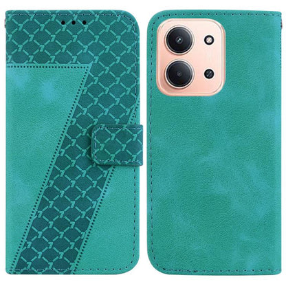 Seven-shaped Embossed Leather Phone Case