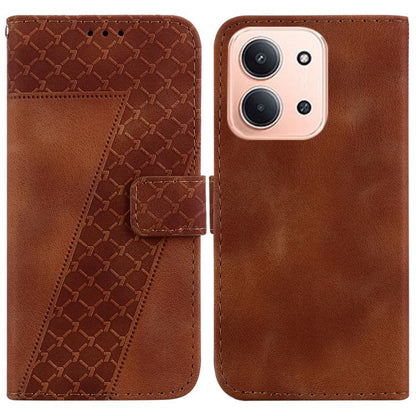 Seven-shaped Embossed Leather Phone Case
