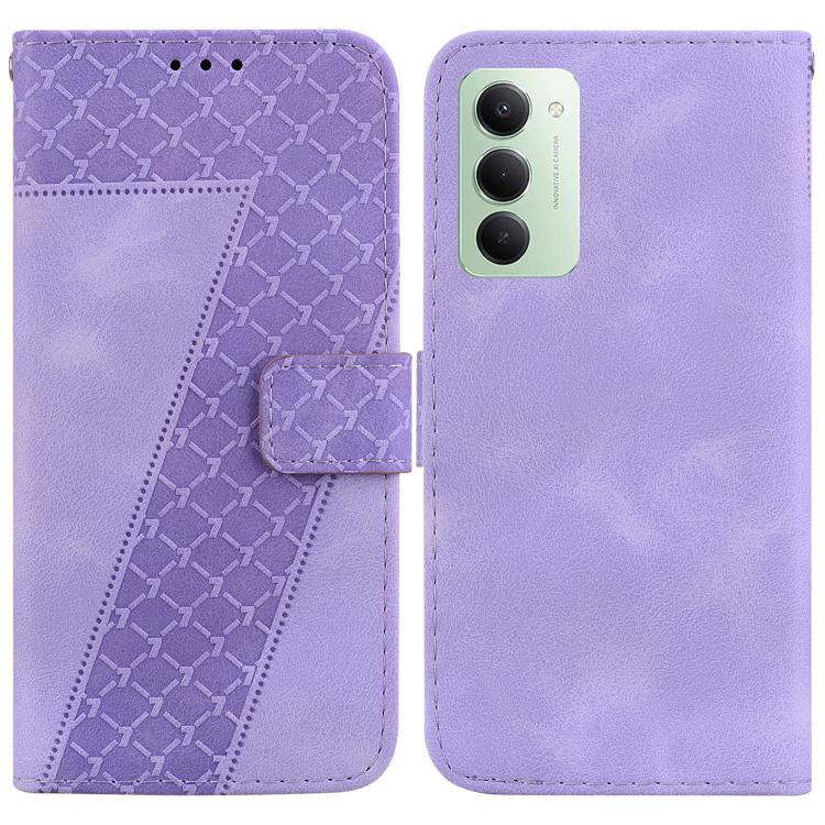 Seven-shaped Embossed Leather Phone Case