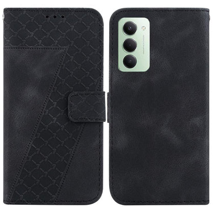 Seven-shaped Embossed Leather Phone Case