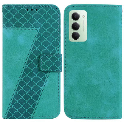 Seven-shaped Embossed Leather Phone Case