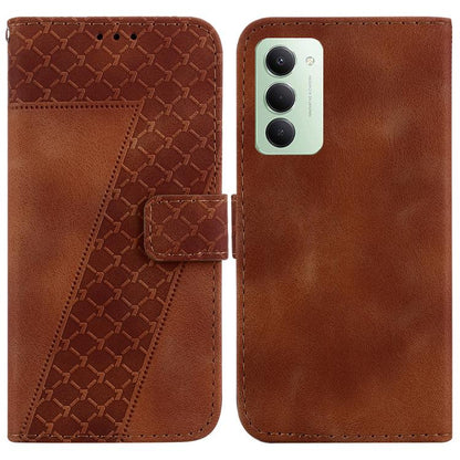 Seven-shaped Embossed Leather Phone Case