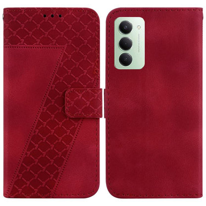 Seven-shaped Embossed Leather Phone Case