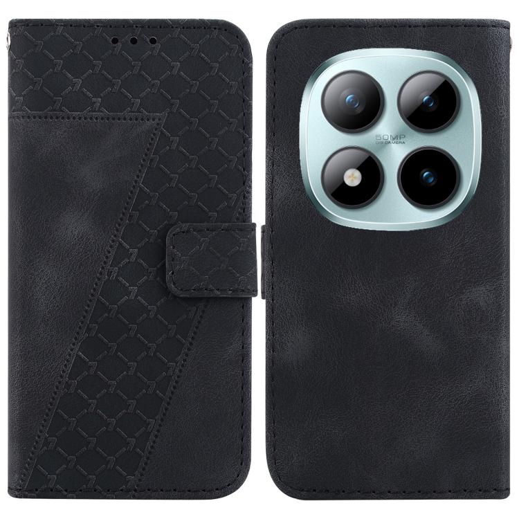Seven-shaped Embossed Leather Phone Case