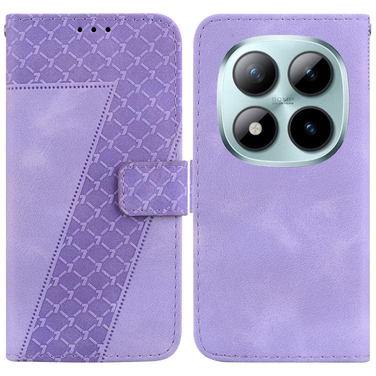 Seven-shaped Embossed Leather Phone Case