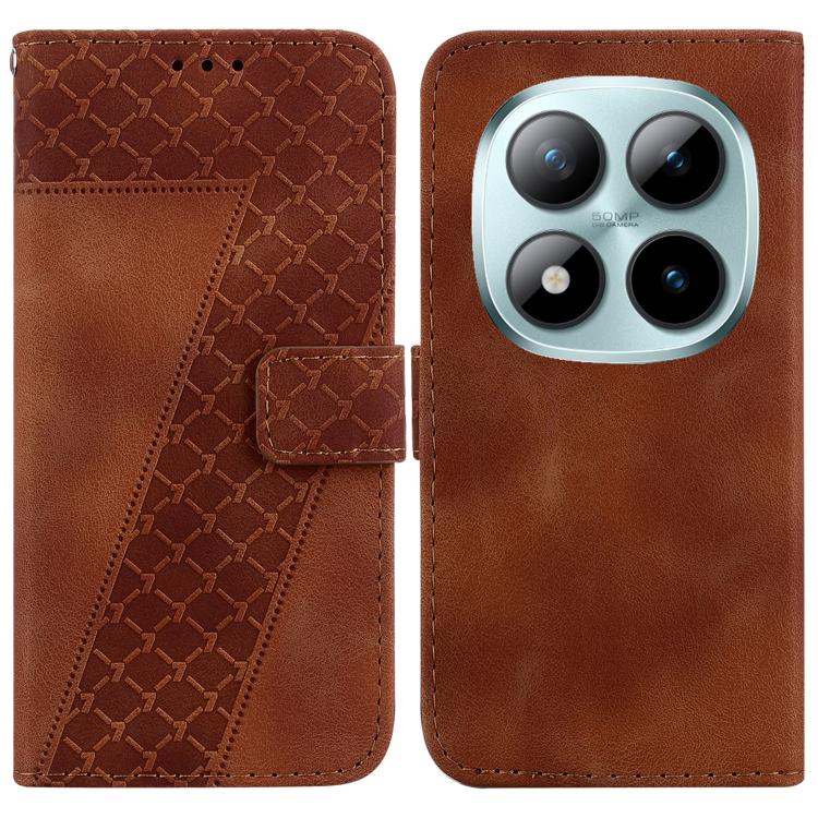 Seven-shaped Embossed Leather Phone Case