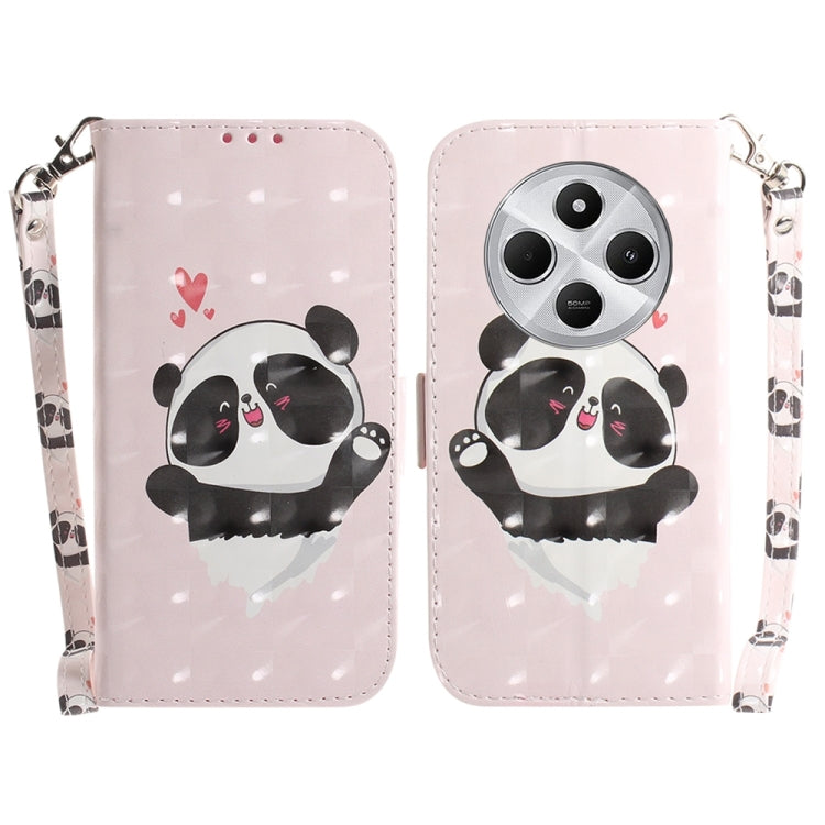 3D Colored Flip Leather Phone Case, For Redmi Note 14 Pro / Note 14 Pro+ 5G, For Redmi 14C 4G