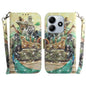 3D Colored Flip Leather Phone Case, For Redmi 15 5G / 4G EU 171mm, For Redmi Note 14 5G