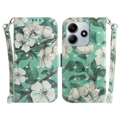 3D Colored Flip Leather Phone Case, For Redmi 15 5G / 4G EU 171mm, For Redmi Note 14 5G