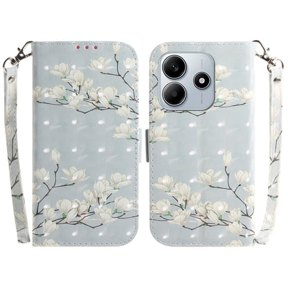 3D Colored Flip Leather Phone Case, For Redmi 15 5G / 4G EU 171mm, For Redmi Note 14 5G
