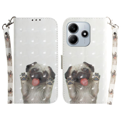 3D Colored Flip Leather Phone Case, For Redmi 15 5G / 4G EU 171mm, For Redmi Note 14 5G