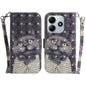 3D Colored Flip Leather Phone Case, For Redmi 15 5G / 4G EU 171mm, For Redmi Note 14 5G