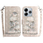 3D Colored Flip Leather Phone Case, For Redmi 15 5G / 4G EU 171mm, For Redmi Note 14 5G
