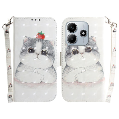 3D Colored Flip Leather Phone Case, For Redmi 15 5G / 4G EU 171mm, For Redmi Note 14 5G