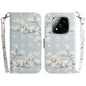 3D Colored Flip Leather Phone Case, For Redmi Note 14 Pro / Note 14 Pro+ 5G, For Redmi 14C 4G