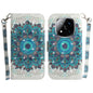 3D Colored Flip Leather Phone Case, For Redmi Note 14 Pro / Note 14 Pro+ 5G, For Redmi 14C 4G